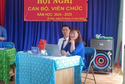 Chiều ngày 3/10/2024 Trường TH&THCS Ba Nam tổ chức Hội nghị CB-VC năm học 2024-2025.